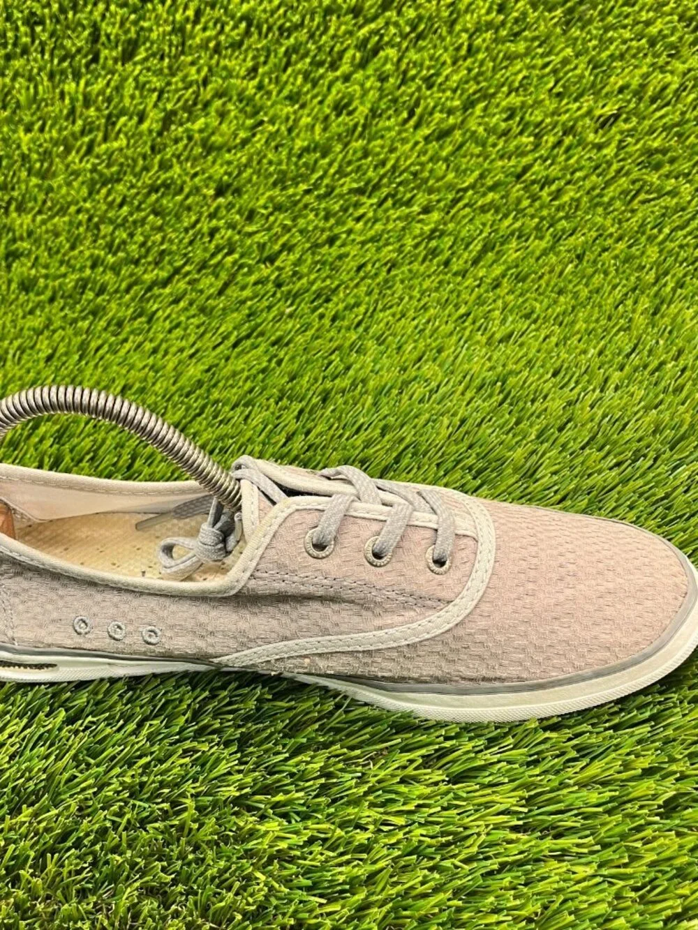 Columbia Vulc N Vent Womens Size 9.5‎ Gray White Casual Walking Shoes Flats